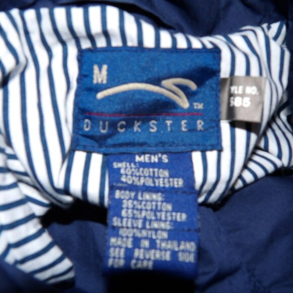Vintage Men's Duckster Jacket Navy Blue Size Medium New with Tags Pro Group 1991 - Picture 4 of 6